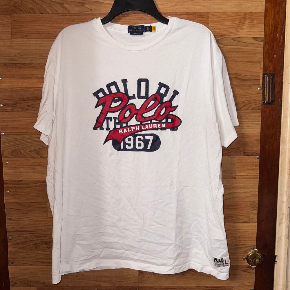 Polo Ralph Lauren Classic Fit Stacked-Logo Jersey T-Shirt Quality Athletic